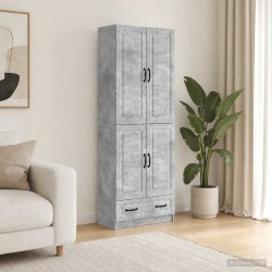 Ensemble de Meubles 2 pcs Gris béton Bois d'ingénierie 649587649587