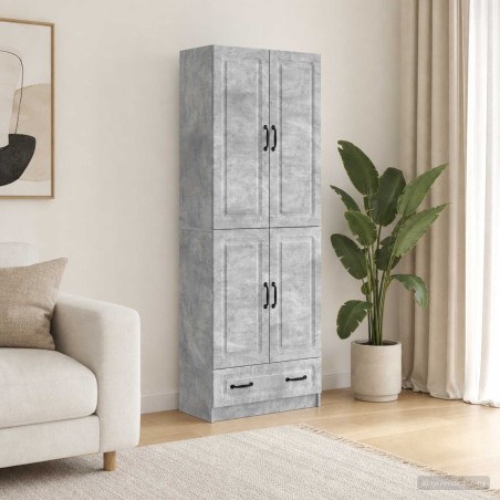 Ensemble de Meubles 2 pcs Gris béton Bois d'ingénierie 649587649587