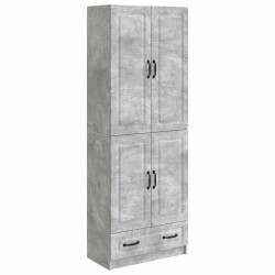Ensemble de Meubles 2 pcs Gris béton Bois d'ingénierie 649587649587