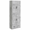 Ensemble de Meubles 2 pcs Gris béton Bois d'ingénierie 649587649587