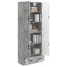 Ensemble de Meubles 2 pcs Gris béton Bois d'ingénierie 649587649587