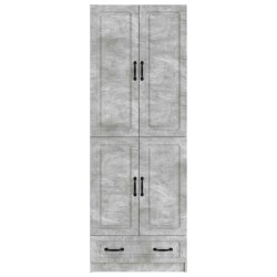 Ensemble de Meubles 2 pcs Gris béton Bois d'ingénierie 649587649587