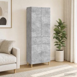 Ensemble de Meubles 2 pcs Gris béton Bois d'ingénierie 649589649589
