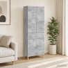 Ensemble de Meubles 2 pcs Gris béton Bois d'ingénierie 649589649589
