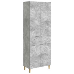 Ensemble de Meubles 2 pcs Gris béton Bois d'ingénierie 649589649589