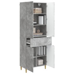 Ensemble de Meubles 2 pcs Gris béton Bois d'ingénierie 649589649589