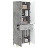 Ensemble de Meubles 2 pcs Gris béton Bois d'ingénierie 649589649589