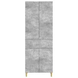 Ensemble de Meubles 2 pcs Gris béton Bois d'ingénierie 649589649589