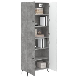 Ensemble de Meubles 2 pcs Gris béton Bois d'ingénierie 649590649590