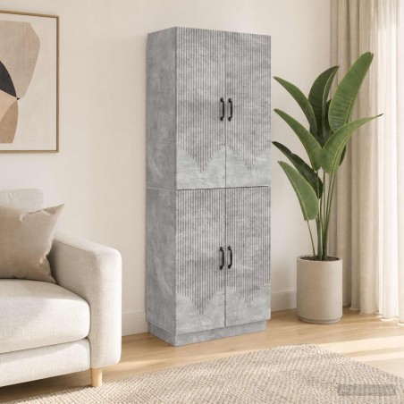 Ensemble de Meubles 2 pcs Gris béton Bois d'ingénierie 649592649592
