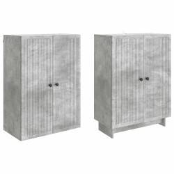 Ensemble de Meubles 2 pcs Gris béton 66 x 34,5 x 90 cm 649594649594