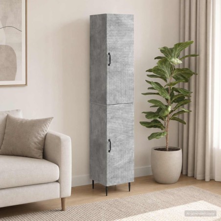 Ensemble de Meubles 2 pcs Gris béton 33 x 34,5 x 89,5 cm 649595649595