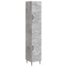Ensemble de Meubles 2 pcs Gris béton 33 x 34,5 x 89,5 cm 649595649595