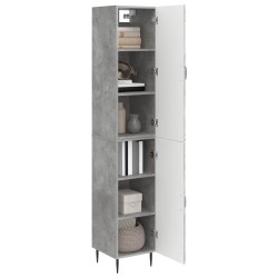 Ensemble de Meubles 2 pcs Gris béton 33 x 34,5 x 89,5 cm 649595649595