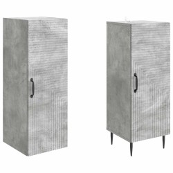 Ensemble de Meubles 2 pcs Gris béton 33 x 34,5 x 89,5 cm 649595649595
