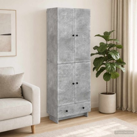 Ensemble de Meubles 2 pcs Gris béton 66 x 34,5 x 95 cm 649596649596