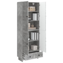 Ensemble de Meubles 2 pcs Gris béton 66 x 34,5 x 95 cm 649596649596