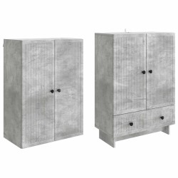 Ensemble de Meubles 2 pcs Gris béton 66 x 34,5 x 95 cm 649596649596