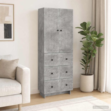 Ensemble de Meubles 2 pcs Gris béton 66 x 34,5 x 90 cm 649597649597