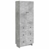 Ensemble de Meubles 2 pcs Gris béton 66 x 34,5 x 90 cm 649597649597