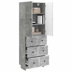 Ensemble de Meubles 2 pcs Gris béton 66 x 34,5 x 90 cm 649597649597
