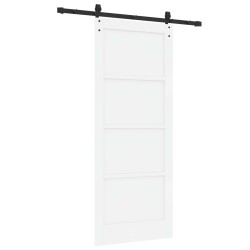 Porte coulissante ORKDAL Blanc 83 x 202 cm Bois de pin massif 649614649614