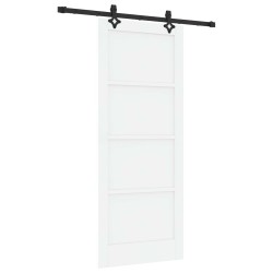 Porte coulissante ORKDAL Blanc 83 x 202 cm Bois de pin massif 649616649616