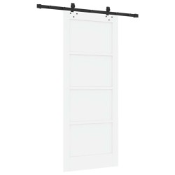 Porte coulissante ORKDAL Blanc 83 x 202 cm Bois de pin massif 649616649616