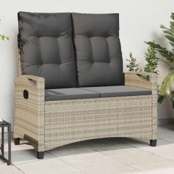 Banc de jardin avec oreiller 105 x 60 x 112 cm acier 649617649617