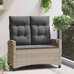 Banc de jardin avec oreiller 105 x 60 x 112 cm acier 649617649617
