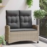 Banc de jardin avec oreiller 105 x 60 x 112 cm acier 649617649617