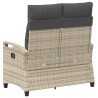 Banc de jardin avec oreiller 105 x 60 x 112 cm acier 649617649617