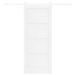 Porte coulissante ORKDAL Blanc 83 x 202 cm Bois de pin massif 649618649618