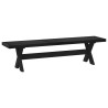 Banc de salle à manger NOAIN 180 x 41 x 45 cm Pin massif Noir 649621649621