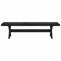 Banc de salle à manger NOAIN 180 x 41 x 45 cm Pin massif Noir 649621649621