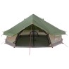 Tente Tipi avec toit Vert 800 x 800 x 430 cm Polyester et Acier 649633649633