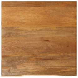 Dessus de table à bord vivant 80x80x3,8 cm bois massif manguier 649635649635