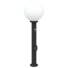 Bornes lumineuses avec capteur et prise lot de 3 80 cm noir IP44 649641649641