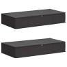 Boîte de rangement avec fenêtre transparente 2 pcs Anthracite 649643649643