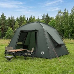 Tente Cabane avec toit Vert armée 300 x 210 x 156 cm Polyester 649656649656