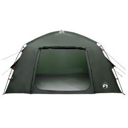 Tente Cabane avec toit Vert armée 300 x 210 x 156 cm Polyester 649656649656