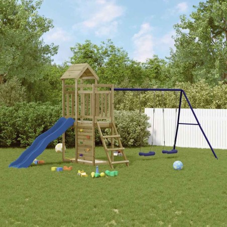 Aire de jeux d'extérieur bois de pin imprégné 649658649658