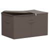 Boîte de rangement 6 pcs Gris 60 x 43 x 35 cm Tissu intissé 649659649659