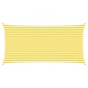 Voile d'ombre Jaune et blanc 6 x 3 m 100 % polyester Oxford 649666649666