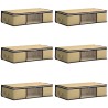 Boîte de rangement avec fenêtre latérale transparente 6 pcs 649671649671