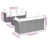 Salon de jardin avec coussins 7 pcs gris clair résine tressée 649672649672