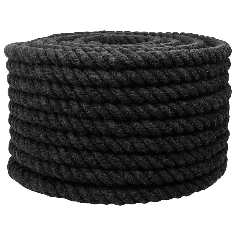 Corde Noir 1,6 x 1,6 x 2500 cm Coton 649676649676