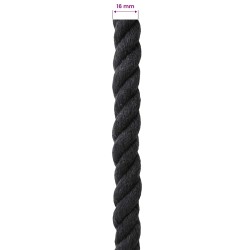 Corde Noir 1,6 x 1,6 x 2500 cm Coton 649676649676