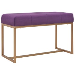 Banc 80 cm Violet Velours 649683649683
