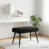Banc avec capitonnage bouton Noir 60 x 40 x 45 cm Velours 649684649684
